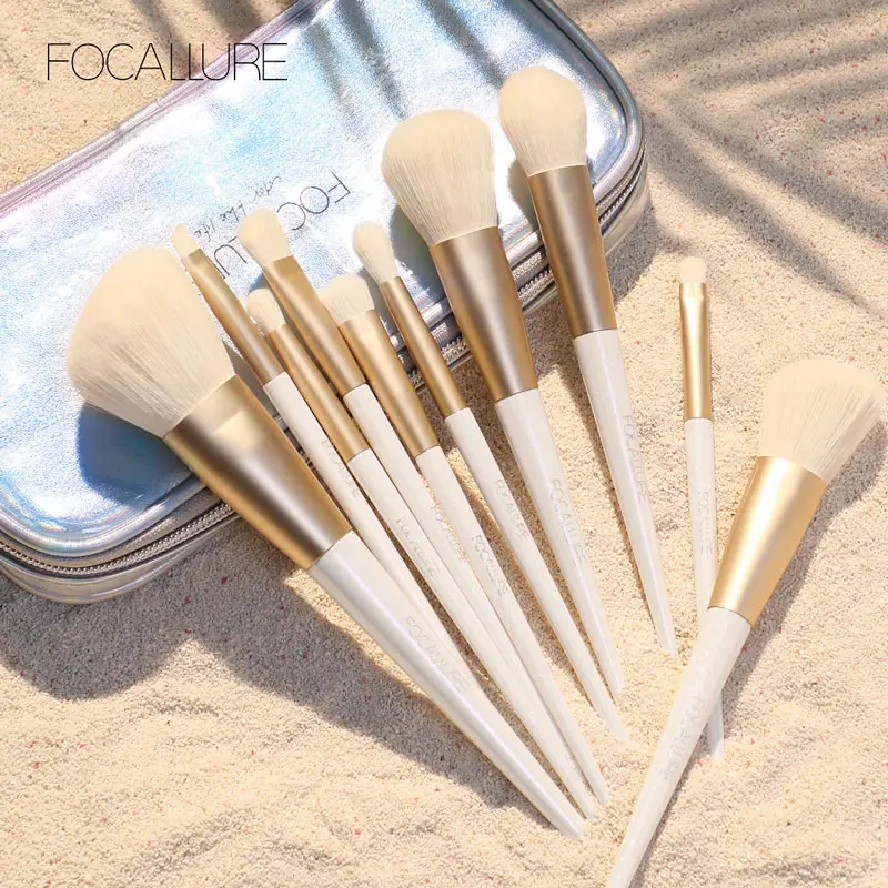 Buy FOCALLURE 12PCS Makeup Brushes set Snow elf professional suitable for Eyeshadow foundation powder Luxury Makeup Brush Set Tools