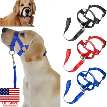 

Dog Pet Head Collar Gentle Halter Leash Leader No Pull Straps for Training Dogs