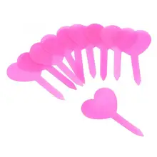 Садовый Tribulus Terrestris 10 шт. В форме сердца этикетки растений водонепроницаемые Цветочные суккулентные растения метки садоводческие этикеты