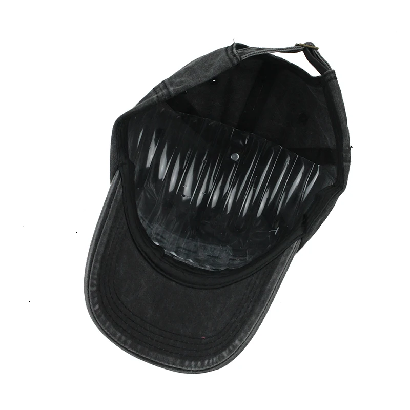 BOUSSAC Washed Cotton Men Baseball Cap Fitted Cap Snapback Hat For Women Gorras Casual Casquette Embroidery Retro Cap