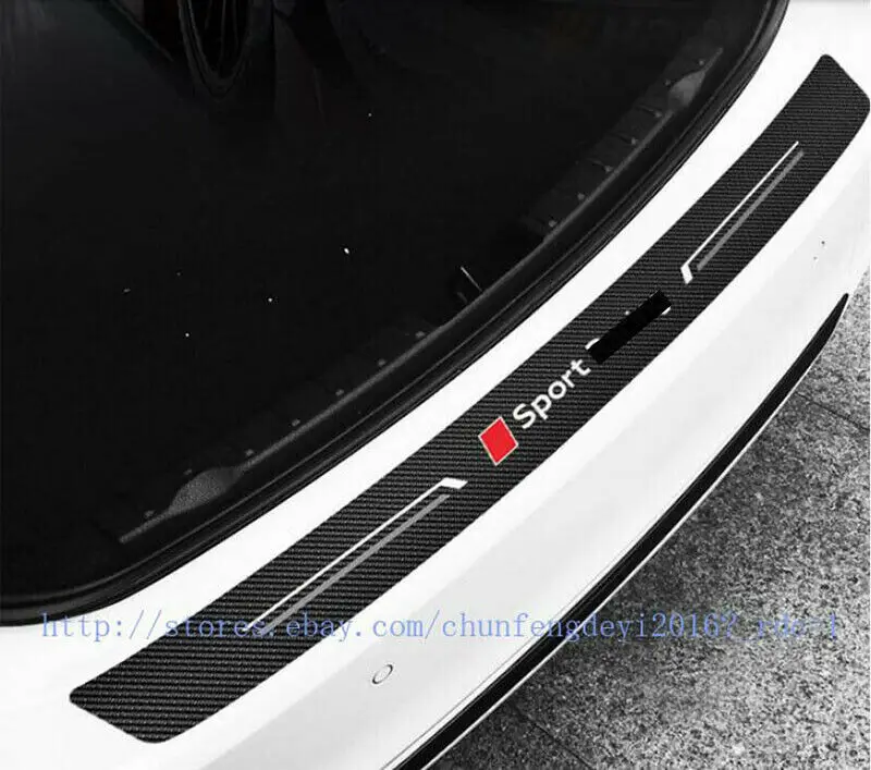 Для Audi A3 A4 A5 A6 карбоновый задний дверной ограничитель протектор Накладка порога модификация автомобиля аксессуары