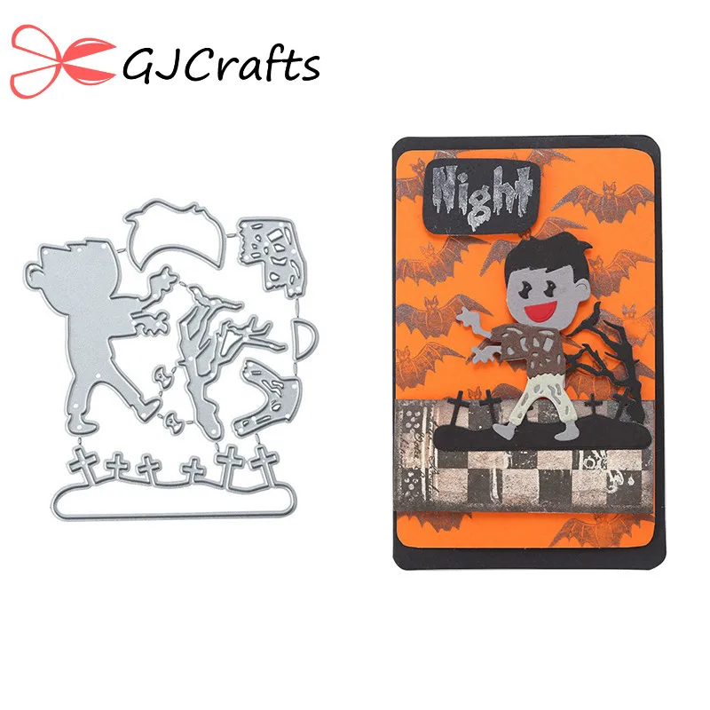

GJCrafts Christmas Dies Boy Metal Cutting Dies for Card Making Scrapbooking Embossing DieCut Stencil Craft New 2019 for Dies