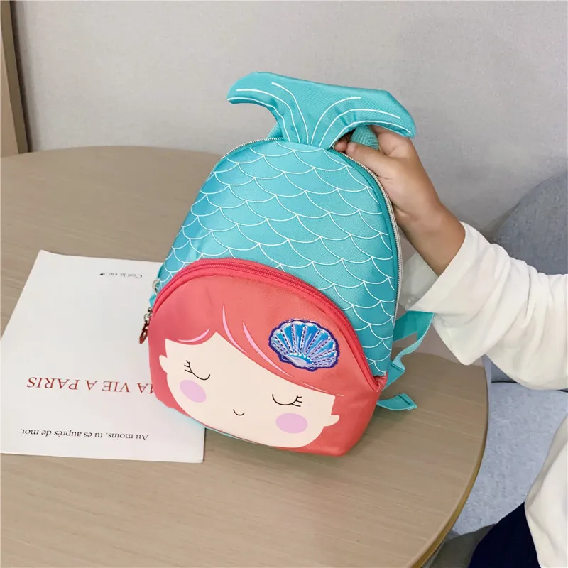 Детский рюкзак 3D Мультфильм Детский сад Школьный рюкзак девочки-русалки школьные сумки девочки рюкзак