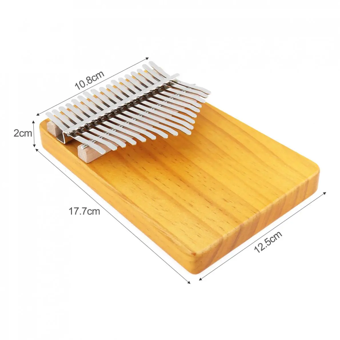 Пианино для большого пальца 17 клавишное пианино Kalimba одиночная доска сосна Mbira