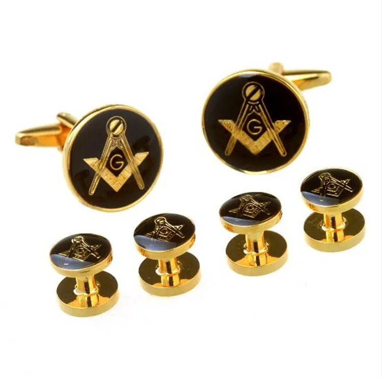 5sets-lot-Classic-Gold-Freemason-Tuxedo-Cufflinks-Collar-Studs-Set-6pcs-Set-Masonic-Free-Mason-Cuff (1)