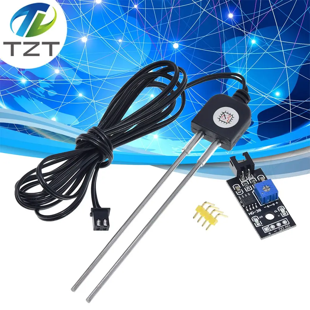

Soil Moisture Detector Module Soil Humidity Sensor Meter Hygrometer Water Tester Corrosion Resistance Probe DC 3.3-12V