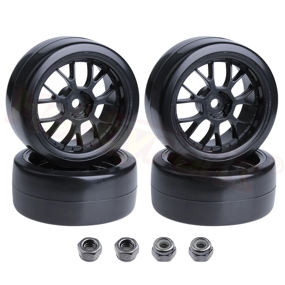 10 RC Drift Tires Wheels 12mm Hex Hub 