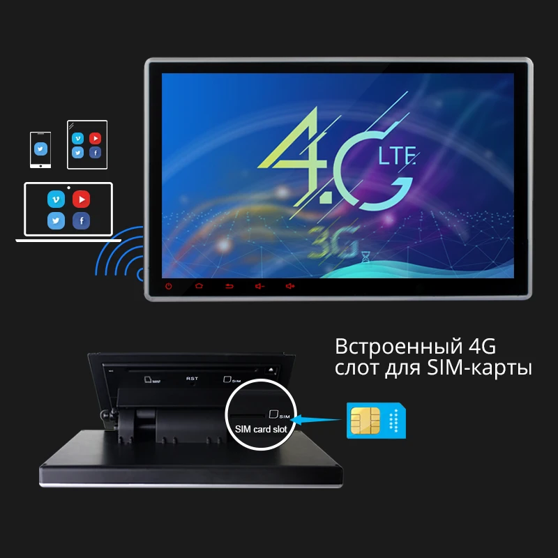 Автомагнитола Ownice K1 K2 2Din 10 1 дюйма HD android 6 0 Восьмиядерный процессор универсальная