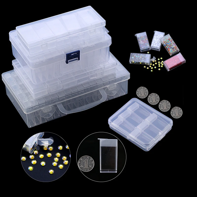 MoeeBtee Organiseur De Peinture Diamant – 60 Emplacements Pour Accessoires Et Outils, Boîte De Rangement Pour Bijoux