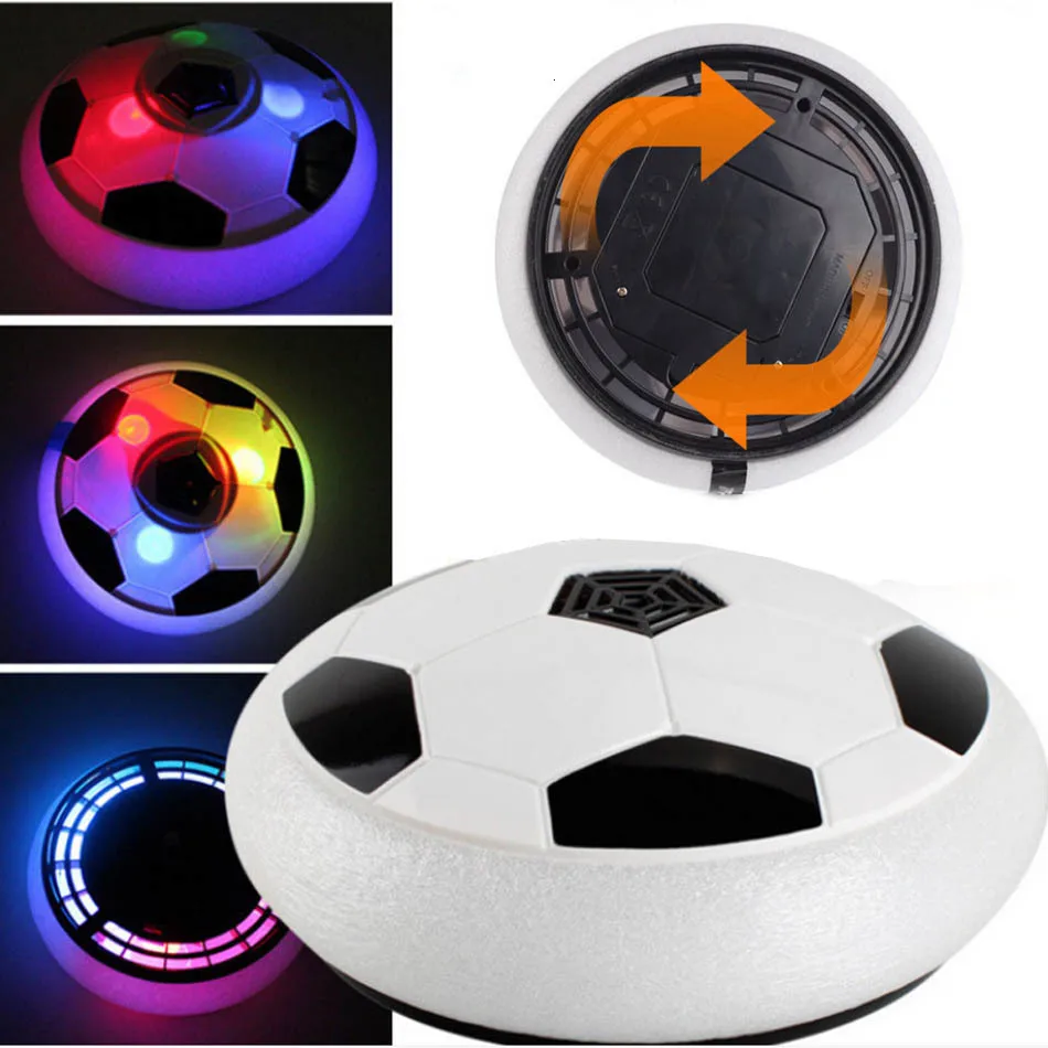 Новая воздушная Мощность Футбольный диск крытый и открытый плоская Земля, шар игрушки, светодиодные лампы мигает Fooball многоповерхностная парящая футбольная игрушка