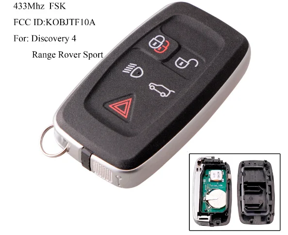 SPCFOR для LAND ROVER RANGE ROVER SPORT для LR2 LR4 Discovery KOBJTF10A 315Mhz433Mhz дистанционный смарт ключ-брелок без аварийного ключа