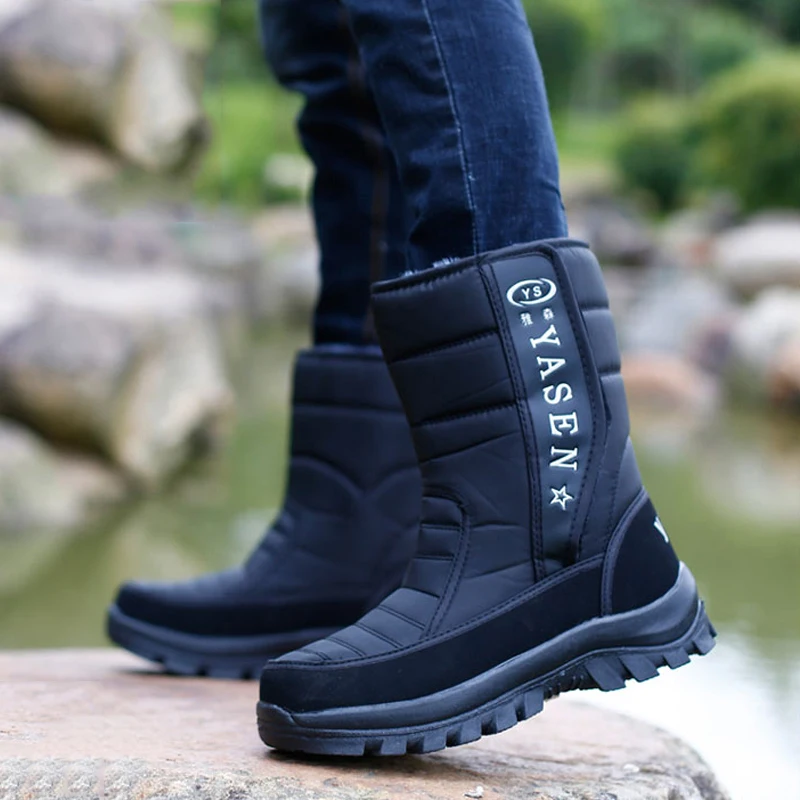 Men snow boots camouflage platform men winter shoes high quality warm
non-slip waterproof men winter boots for -40 degrees