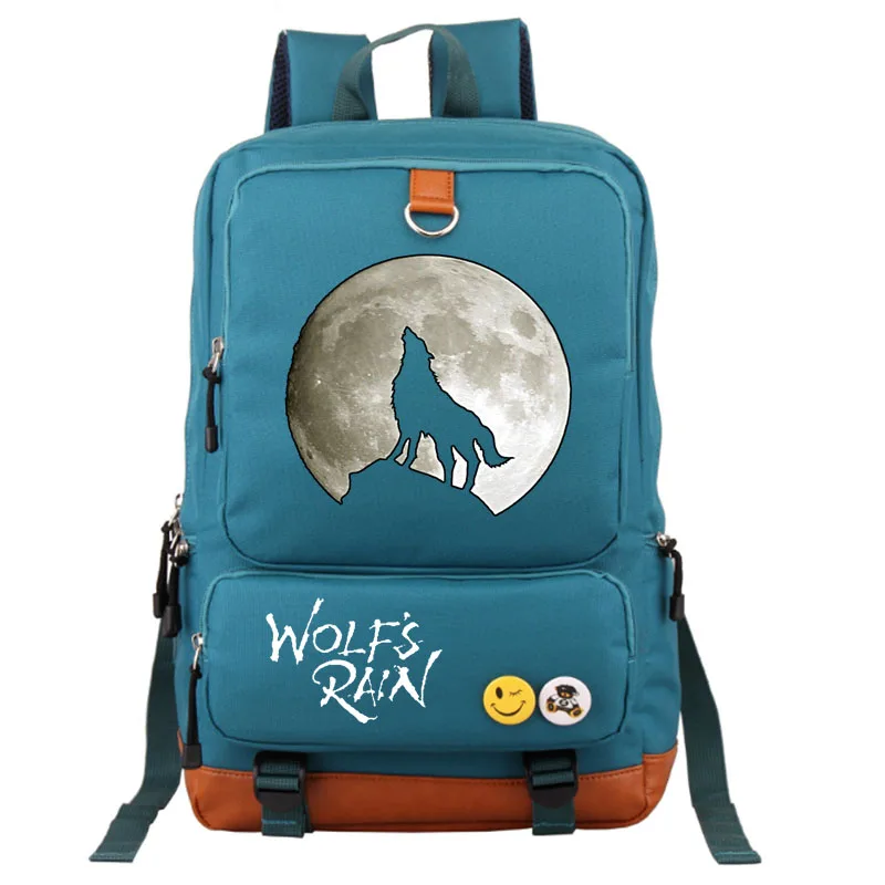 style1 Blue WOLF'S RAIN школьная сумка Kiba рюкзак студенческий школьный рюкзак ноутбук рюкзак повседневный рюкзак для отдыха - Цвет: style1 Blue