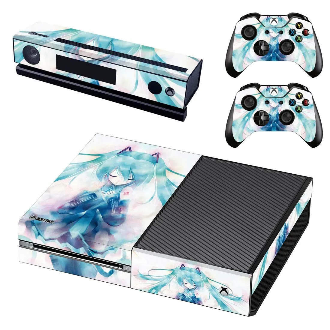 Hatsune Miku наклейка для кожи Полное покрытие для консоли Xbox One& Kinect& 2 контроллера для Xbox One Skins наклейка s