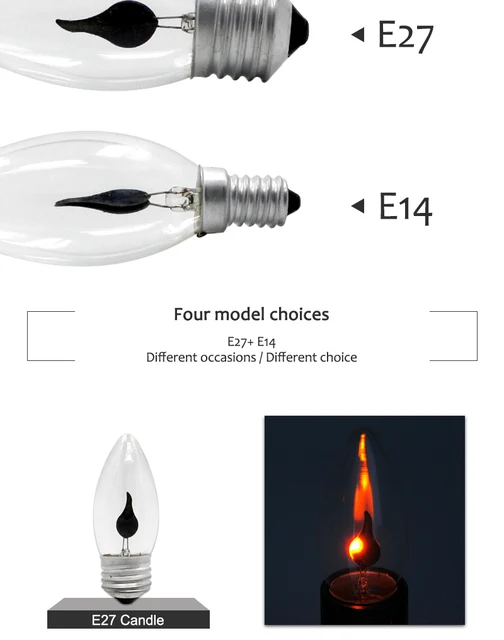 Ampoule Flamme de bougie La Châtelaine-Ampoules flamme, LED, CRI