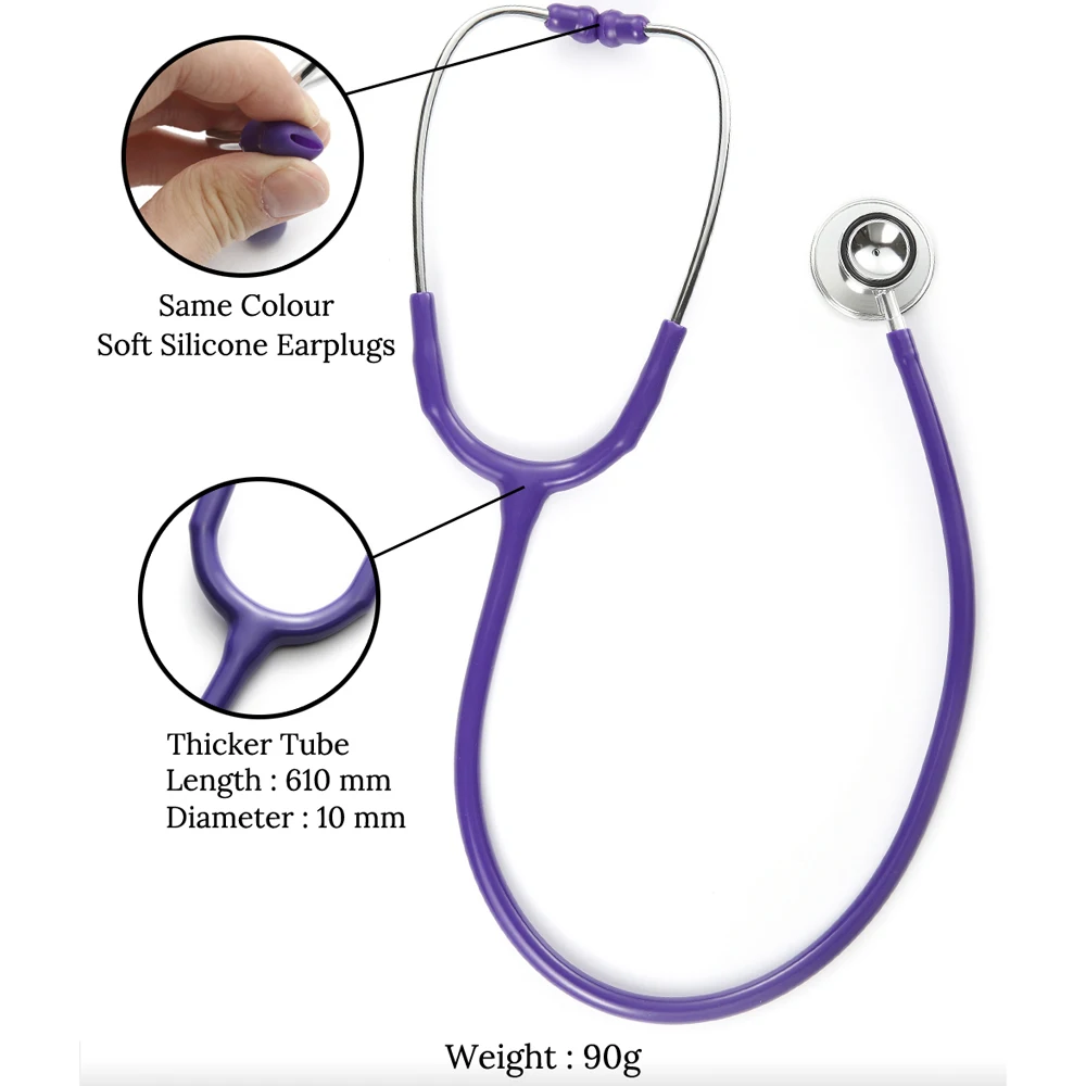 Deluxe Professional Dual-Head Stethoscope for Medical Doctors image 4