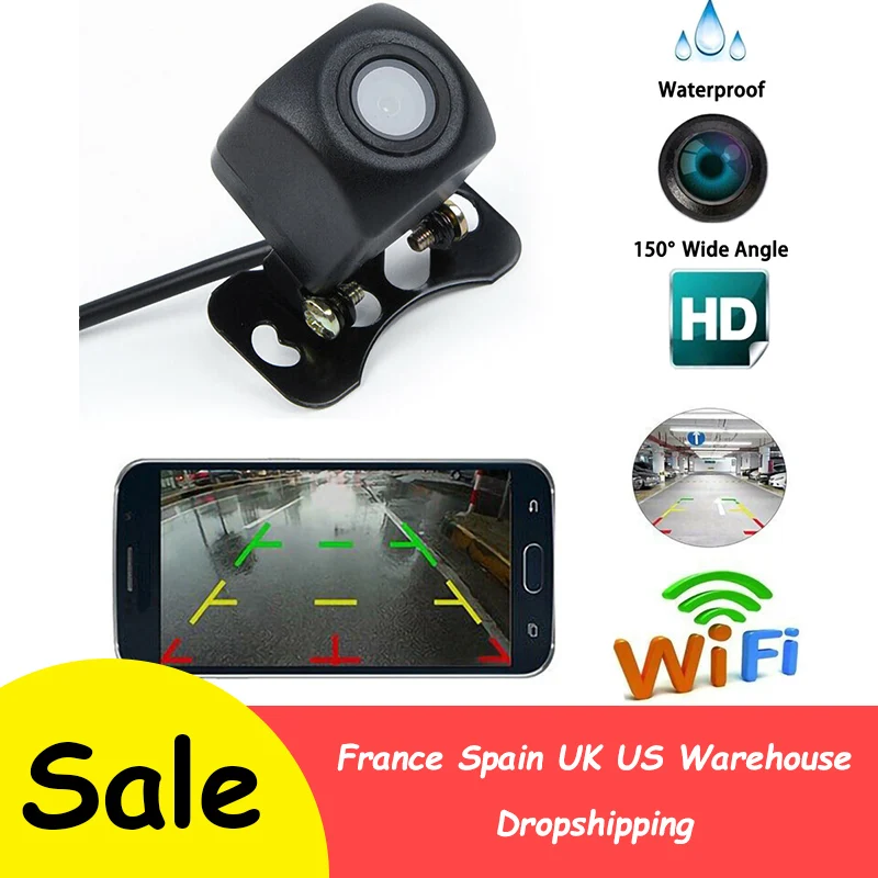 

1 Piece Car Wireless HD Rear View Camera WIFI Wireless Rear View Camera For Android & IOS Smart phone Dash Cam Reversing Camera