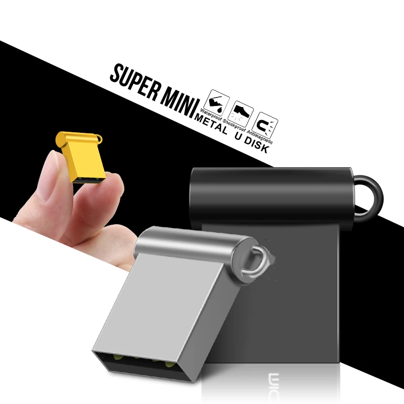 

Fast speed Super Mini Pendrive 4GB USB Flash Drive 32GB 16GB 8GB Metal Waterproof Pen Drive 64GB 128GB USB Stick Flash Drive