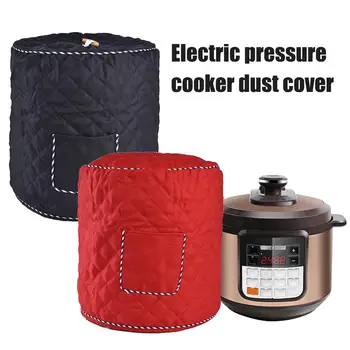 

6qt/8qt Polyester Fiber Instant Pot Cover Dust Cover for Electric Pressure Cooker Small Kitchen Appliances Accessories Red/Black