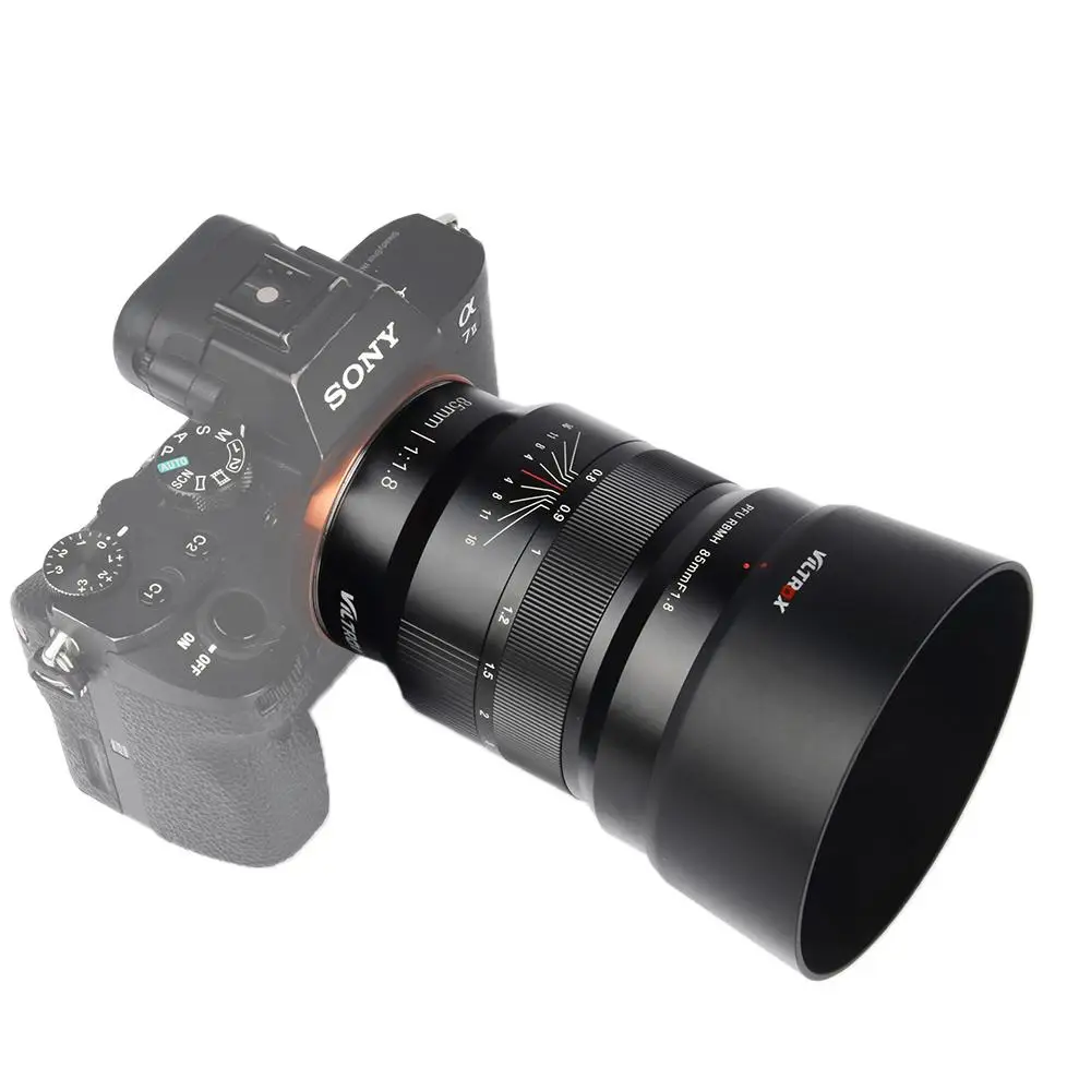 VILTROX 85 мм f/1,8 полнорамный ручной объектив с фиксированным фокусом F1.8 объектив для камеры sony NEX E A9 A7M3 A7R Fujifilm FX-mount