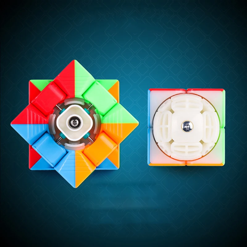 Moyu набор из 2 предметов 2x2x2 3x3x3 магический скоростной куб Mofangjioashi Набор пазлов черный липкий 2 набор образовательных игрушек для детей