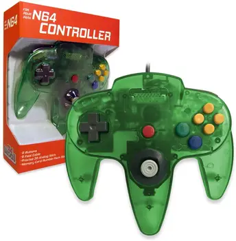 

Classic Wired Controller Joystick For Nintendo 64 N64 Game System - Jungle Green