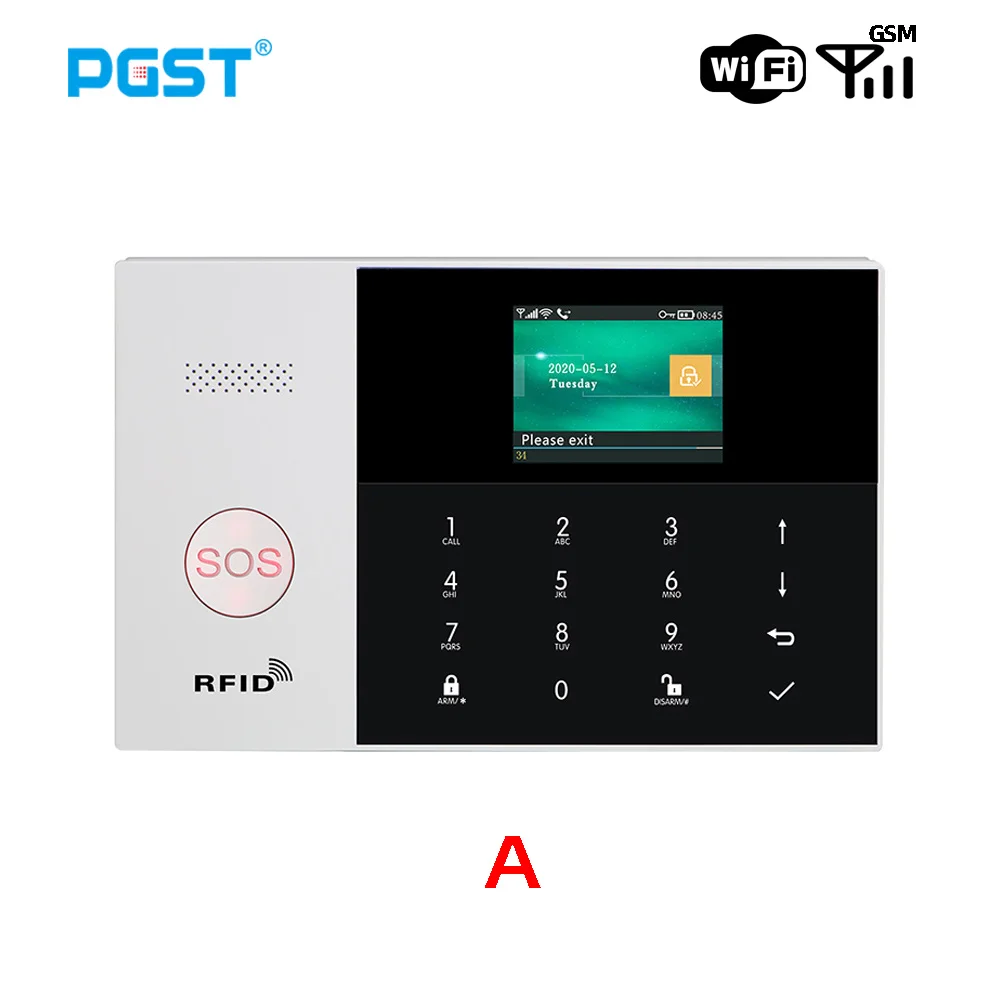 PGST PG105 система сигнализации для дома с датчиком движения RFID карта беспроводной