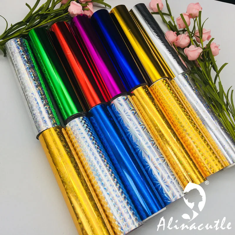 craft foil 3M X15cm Hot Foil Rolls Hot Stamping Foils Paper Holographic Heat Transfer Foil DIY Crafts