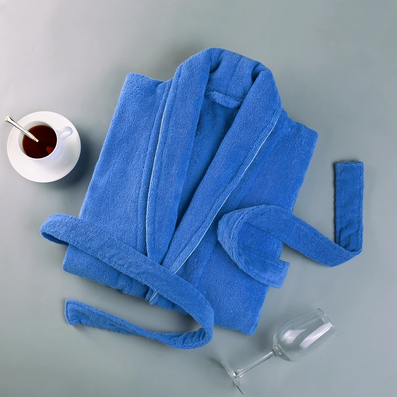 Bathrobe Men Luxury 100% Cotton Thick Warm Men's Robe Bridesmaid Robe Cotton Towel Fleece Long Male Dressing Gown Nightgown
