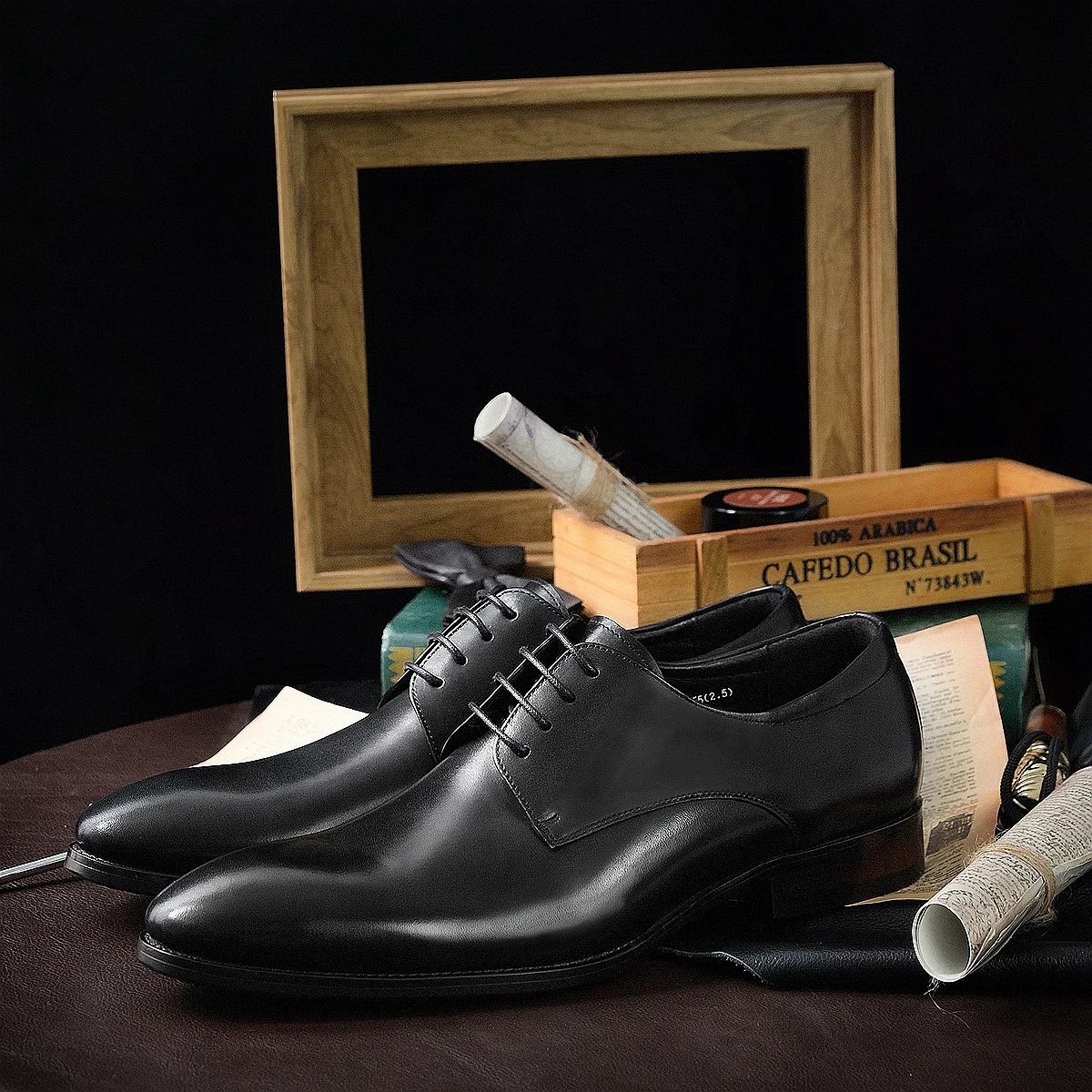 Hanmce-zapatos de hechos a mano para hombre, calzado elegante de oficina y negocios, cordones, - AliExpress