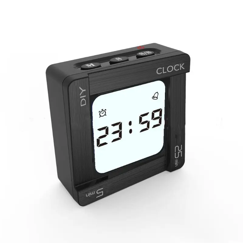 

DIY Time Management Pomodoro Timer Creative Square Alarm Clock for students