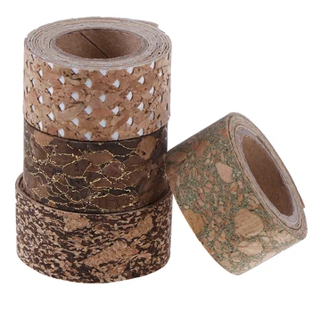 

4Pcs Vintage Masking Washi Tape DIY Decorative Adhesive Tape For Diary Scrapbooking Decoration Office School Supplies