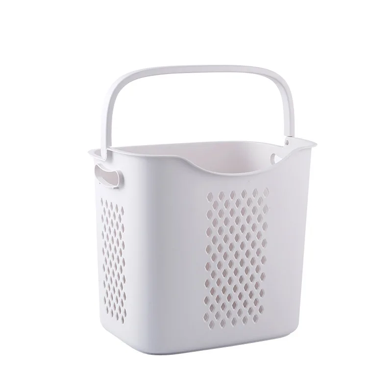 Thickened storage rack household storage bucket laundry basket bathroom shelf laundry basket organizadores ropa interior - Цвет: Single Layer