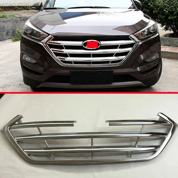 

ABS Chrome Front Grille Cover Trim For Hyundai Tucson 2016 2017