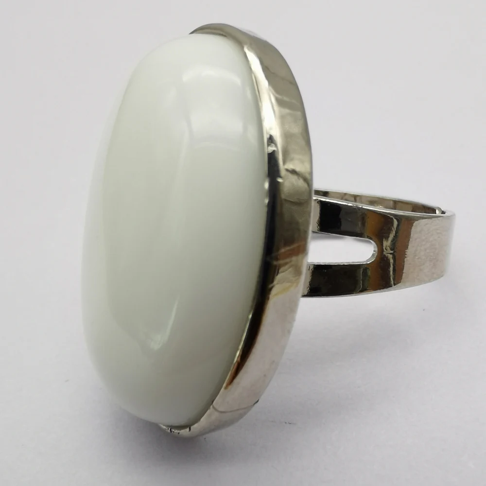 Ceramic Whiteware Лабрадорит Амазонит Лапис тигровый глаз унакит эпидот песчаник Картина Камень Овальный драгоценный камень палец кольцо размер 8-9 ювелирные изделия для подарка 1 шт - Цвет основного камня: Ceramic Whiteware