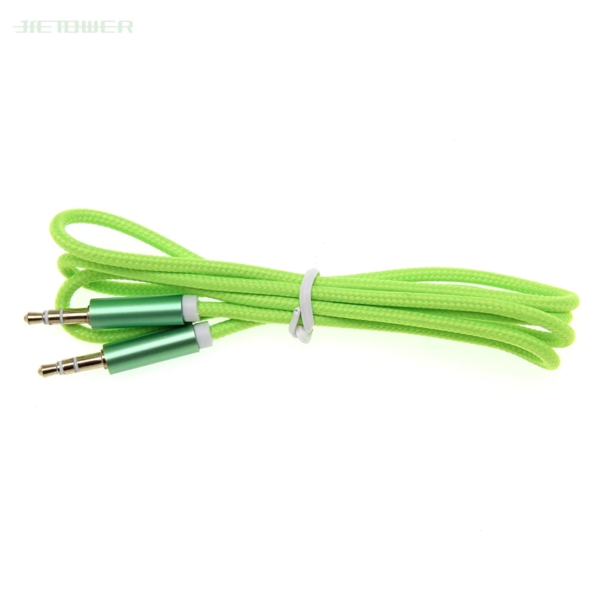 Aux Cable Jack 3 5mm Audio Male to Male Cable 3 5 mm Jack Audio Cable for xiaomi Car Speaker Headphone MP3 4 AUX Cord 300pcs lot