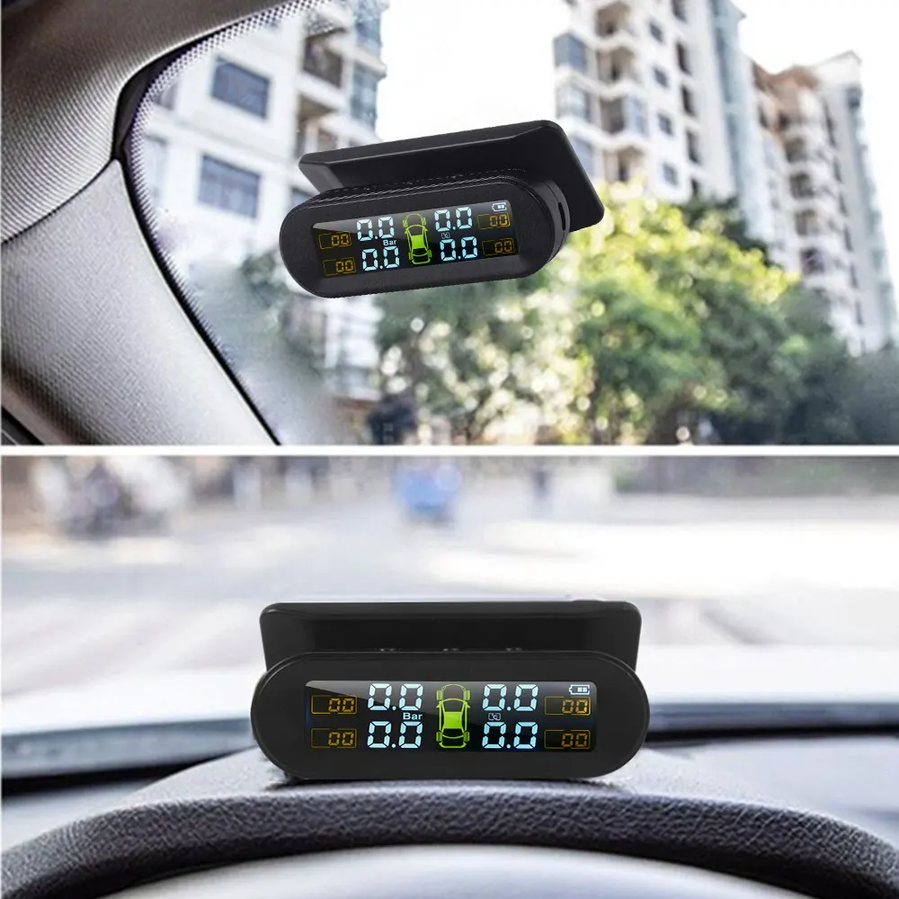 Система контроля давления в шинах TPMS на солнечной батарее портативный