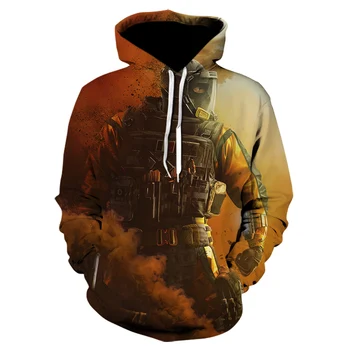 

Anime 3d Hoodies Men Rainbow six siege Sweatshirt Autumn Hoody Jacket Hoodie Hip Hop Harajuku Male Clothing