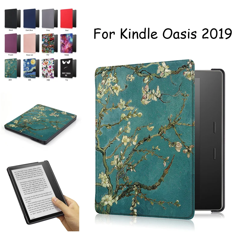 Окрашенный ультра тонкий флип PU кожаный защитный чехол для 7 &quotAmazon все Новый Kindle