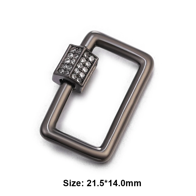 Metal Black Juya Новые Креативные Висячие цепочки с замком, крючки с застежкой, спиральные винтовые застежки, аксессуары для ручной работы в стиле панк, для изготовления ювелирных изделий - Цвет: Metal Black