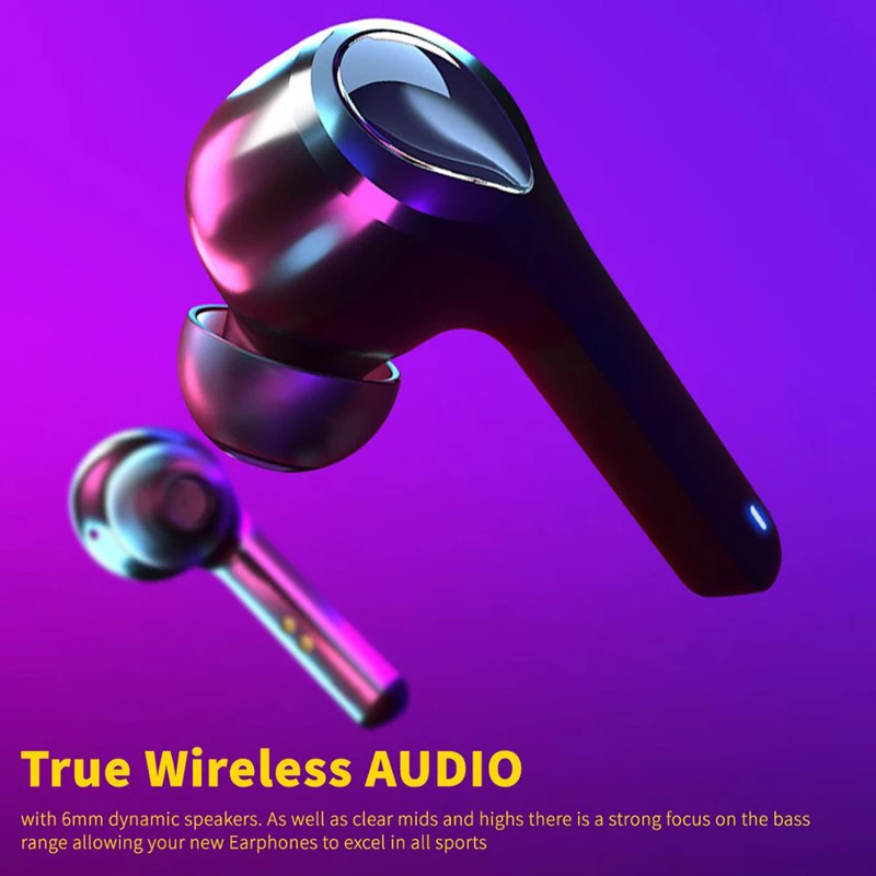 TWS Mini Wireless Headphones Bluetooth 5 0 Earphone Stereo Earbuds Handsfree Headset with Charging Box For iPhone Huawei Xiaomi