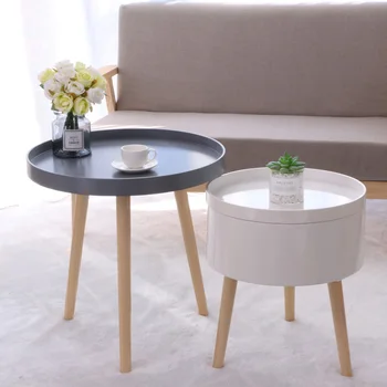 

Creative small round table, Japanese sofa, floating side table, simple tea table mini-bedroom