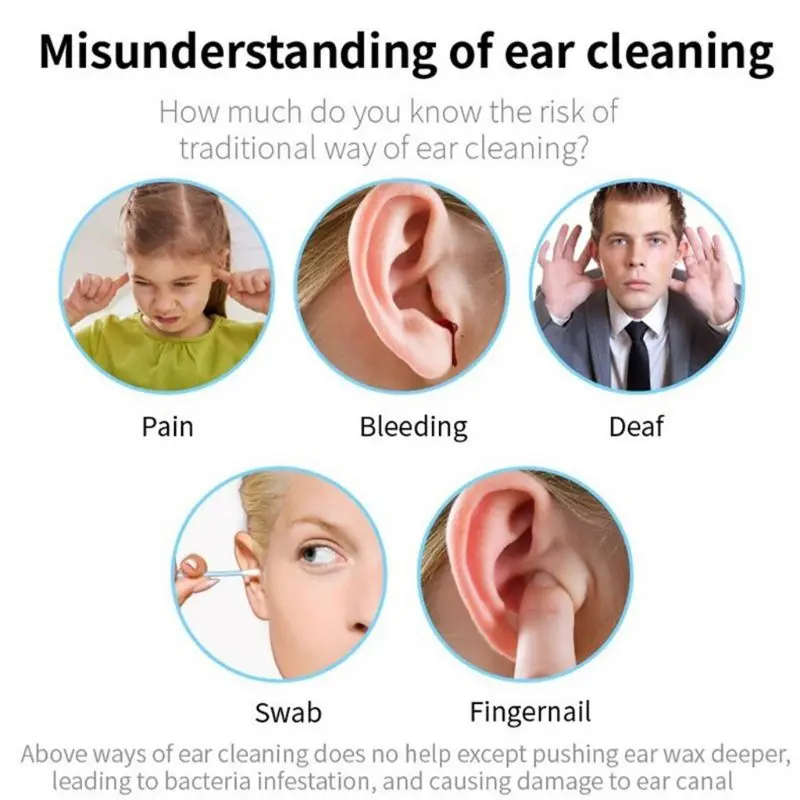 HD Ear Cleaning Inspection эндоскоп бороскоп визуальный Отоскоп камера 3,9-5,5 мм