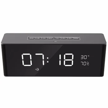 

Mini Bluetooth Speaker Stereo FM Alarm Clock for iPhone X