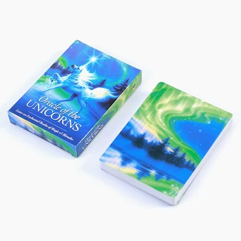 

Hot Full English Unicorn Oracle Cards Deck Mysterious Tarot Cards Guidance -divination Fate Board Game Toy