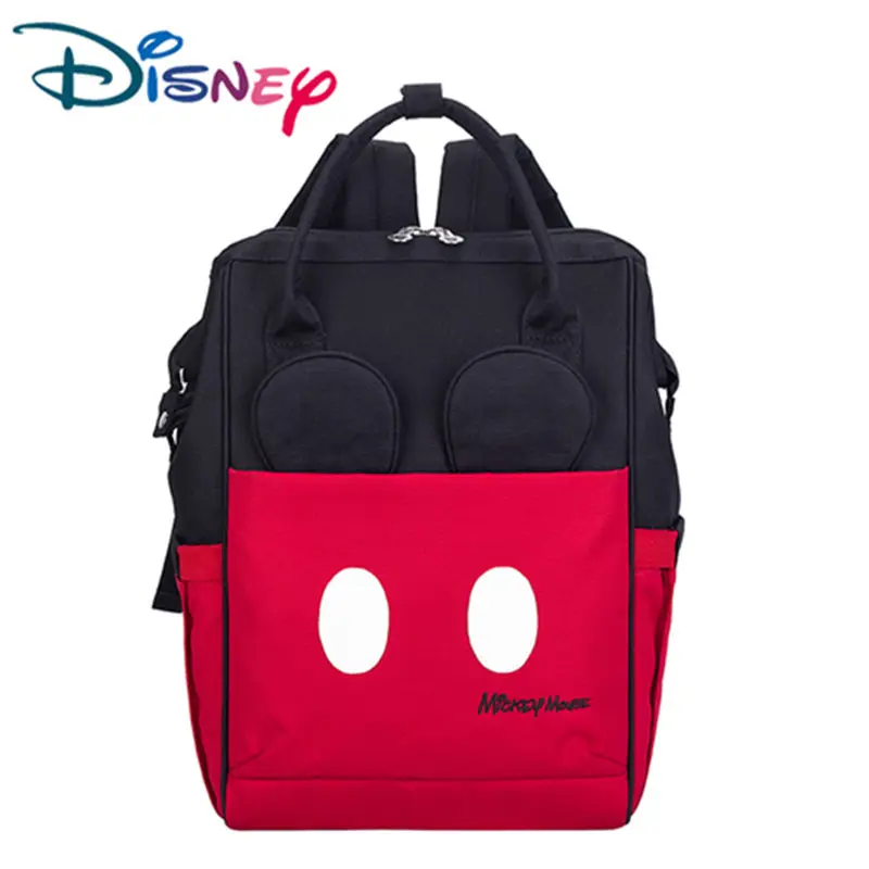 

New Disney Mommy Diaper Backpack Insulation Nappy Bag Large capacity Feeding Bottle Bag Diaper Bags with Stroller hooks