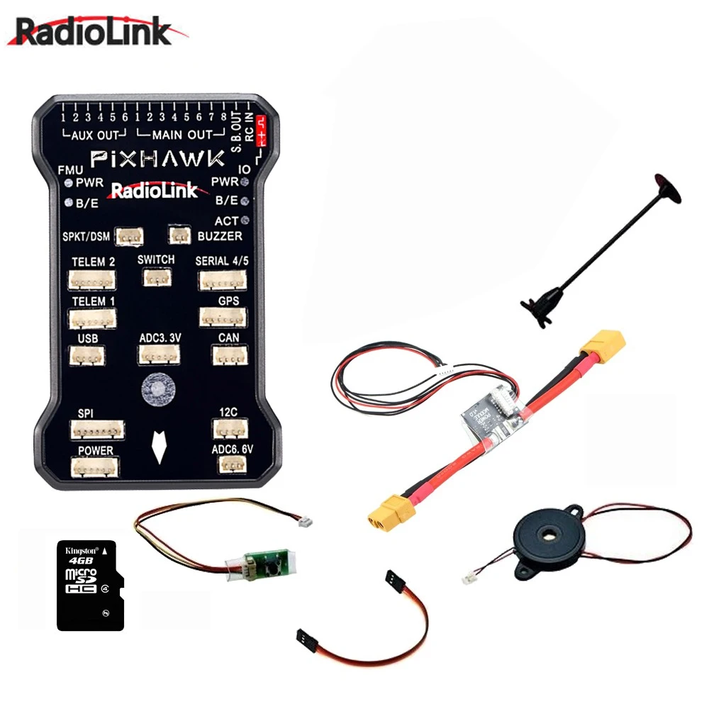 

Hot Original Radiolink PIXHAWK Flight Controller M8N GPS for AT9/AT10 Remote Controller OSD DIY RC Multicopter Drone