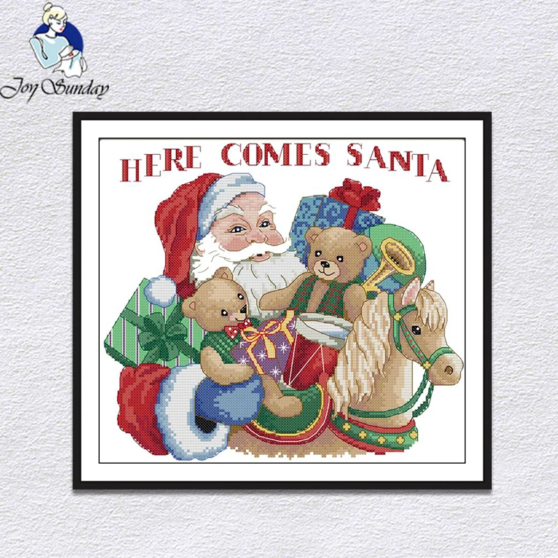 

Joy Sunday Cross Stitch Kits 11CT 14CT pattern DMC christmas decorations for home chinese cross stitch embroidery kits gift Set