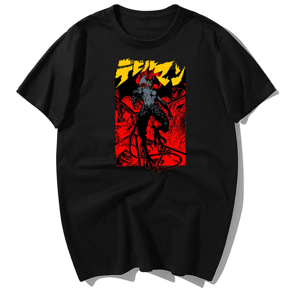 Футболка с принтом японского аниме Debiruman Cool Devilman Crybaby Мужская Летняя Повседневная