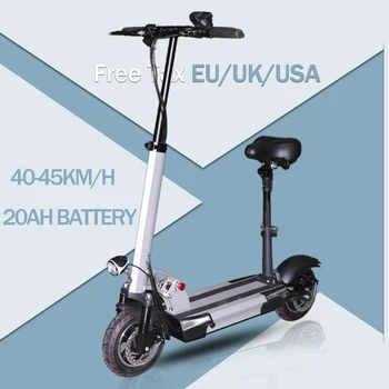 

[US STOCK] Electric scooter Adults 10 inch Two Wheel Hoverboard Skateboard 48V 500W Kickscooter Up to 100 Km with Battery